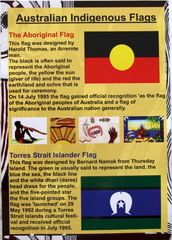 Poster Indigenous Flags A3 300 x 420mm (Aboriginal &amp; Torres Strait Island Flags) 2770000043748