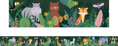 Jungle Animals - Large Borders (Pack of 12)