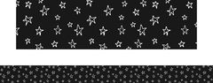  Black & White Stars - Large Border (Pack of 12)