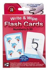 Write &amp; Wipe Flash Cards - Numbers 0 - 30 9314289033859