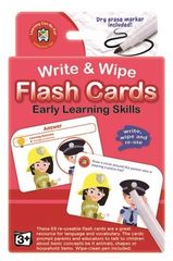 Write &amp; Wipe Flash Cards Early Learning skills 2-3 yr olds 9314289002084