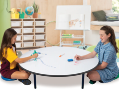 DRY ERASE SURFACE LOW TABLE 1100mmW X 3000mmH