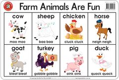 Placemat Farm Animals Are Fun  9314289024871