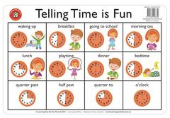 Placemat Telling Time Is Fun  9314289026639