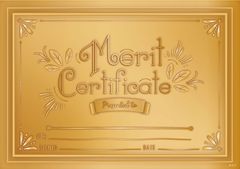  Gold Merit Award - Certificates