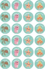Reef Creatures - Merit Stickers