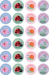 Garden Insects - Merit Stickers