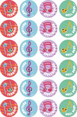 Music - Merit Stickers 