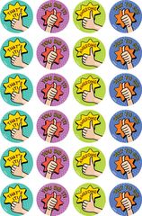 Thumbs Up - Merit Stickers (Pack of 96)