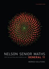 Nelson Senior Maths General 11 Solutions DVD