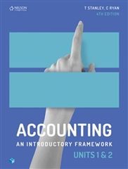 Accounting: An Introductory Framework Units 1 &amp; 2 Student Book with 4 Access Codes 9780170401821