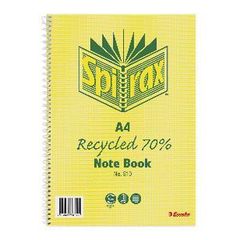Spirax Recycled Note Book 800 810 A4 120P 5&#039;S  9312828267413