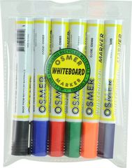 Whiteboard Marker 6pk Asst Colours - Osmer 9313023519666
