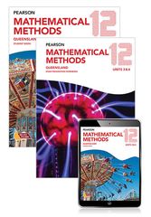 Pearson Mathematical Methods Queensland 12 Exam Preparation Workbook + Student Book with eBook, 1st edition