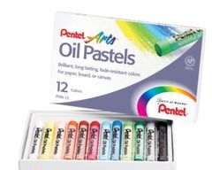 Oil Pastels Pk 12 Pentel 072512008911
