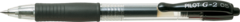 Pen Ballpoint Retractable Gel Ink Pk 12 Fine Black Pilot 0.7mm with Rubber Grip BL-G2-7 622509 Refillable  4902505163197