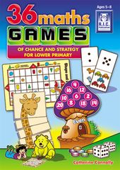 36 Maths Games of Chance and strategy Ages 5 - 8 9781846543470