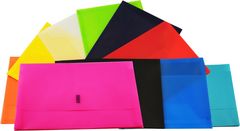 Document Wallet Plastic FC Hot Pink Osmer Velcro Closure 9313023421235