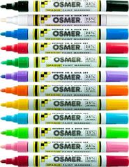 Paint Marker Pk 12 Osmer Asst Cols Bullet Tip Broad 2.5mm Line  9313023029196