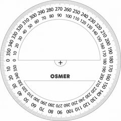 Osmer 360 Degree Protractor 10cm 9313023360015