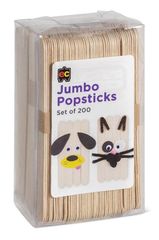 Jumbo Popsticks Natural Packet 200 9314289033316