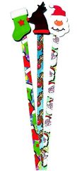 Pencils With Toppers - Christmas - Pk 6 PT2003