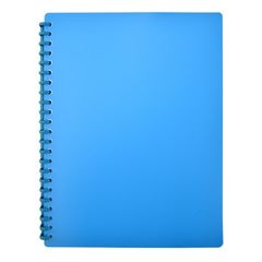 DISPLAY BOOK BLUE A4 20 POCKET REFILLABLE BANTEX EURO MATT