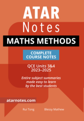 ATAR Notes QCE Maths Methods 3&4 Complete Course Notes 