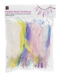 Quill Feathers Pastel 60g Asst Colours 9314289033019