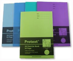 EXERCISE BOOK A4 64 PAGE FEINT RULE & MARGIN PROTEXT