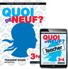Quoi de Neuf ? 3+4 Teacher Pack (Teacher Guide book, Teacher eBook and audio download), 2nd edition