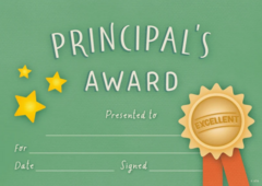 Principal's-Award-Certificates
