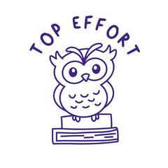 Top Effort (Owl) - Merit Stamp