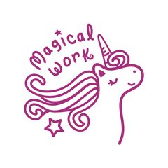 Magical Work (Unicorn) - Merit Stamp