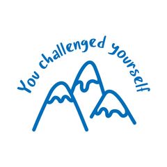 You Challenged Yourself - Positivity & Wellbeing Merit Stamp