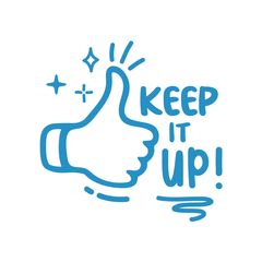 Keep It Up! - Positivity & Wellbeing Merit Stamp