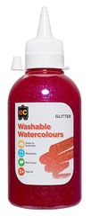 Washable Glitter Water Colour 250ml Pink 9314289028329