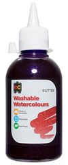 Washable Glitter Watercolour 250ml Purple 9314289028374