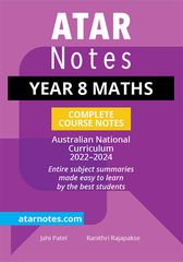 ATAR Notes Year 8 Maths Complete Course Notes Australian National Curriculum