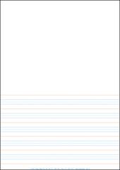 Lined Paper - A4 Half Page - Year 1 Class Pack Of 250 YI77015