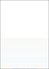 Lined Paper - A4 Half Page - Year 2 Class Pack Of 250 YI77023