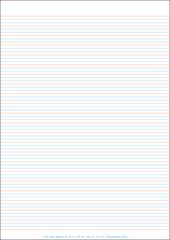 LINED PAPER - A4 FULL PAGE - YEAR 3/4 CLASS PACK OF 250 YI77066