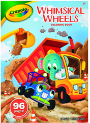 Colouring Book 96 Page Crayola Whimsical Wheels