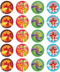 Stickers - Dragons - Pk 100  RIC9242