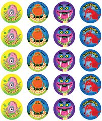 Stickers - Monsters - Pk 100  RIC9247