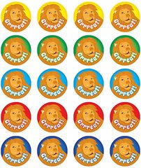 Stickers - Lion-Grrreat! - Pk 100  RIC9254