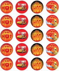 Stickers - So Hot - Pk 100  9321862005509