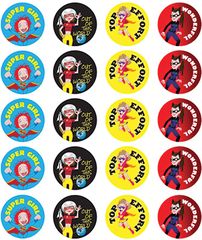 Stickers - Super Girl - Pk 100  RIC9270
