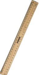 Ruler Wooden 30cm  (cm &amp; mm markings) 9313023130007