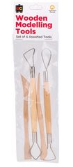 Modelling Tools Wooden Set of 4 9314289032371